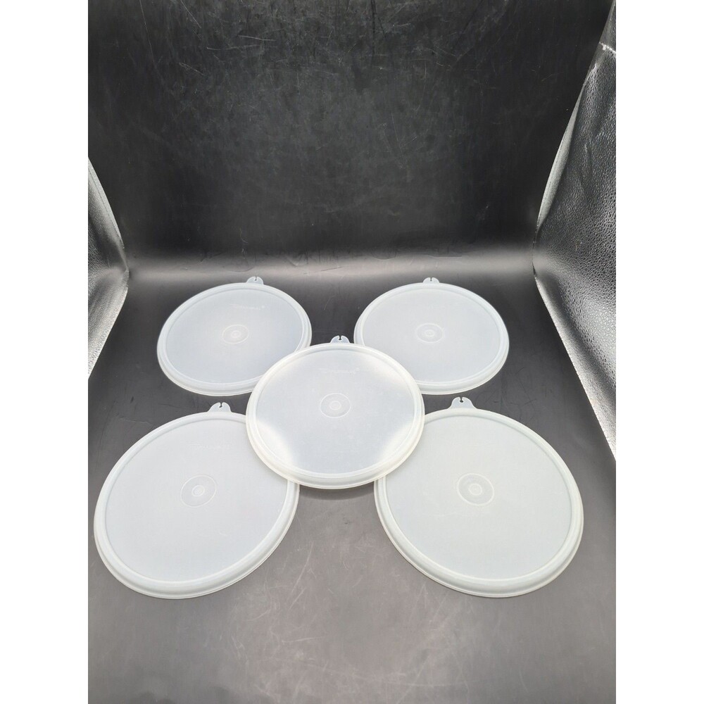 Vintage Tupperware #227 C Tab Replacement Lids NEW/UNUSED Lot Of 5